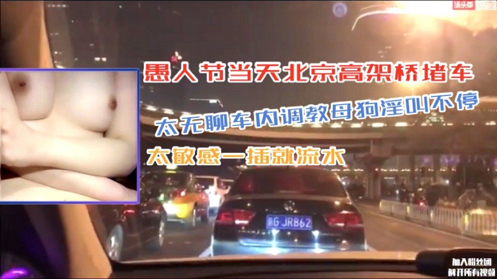 [无码] 高架桥堵车调教骚妻，一插就喷水淫叫不止